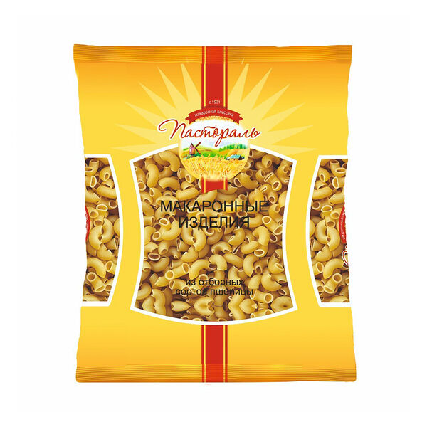 Макаронные изделия Пастораль Рожки особые гр В в/с 500г