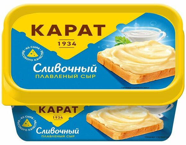 Сыр плавленый Карат Сливочный 45% 400г