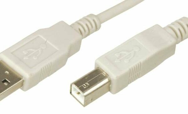 Кабель USB A 2.0 - USB B, М/М, 1.8 м, Rexant, сер, 18-1104