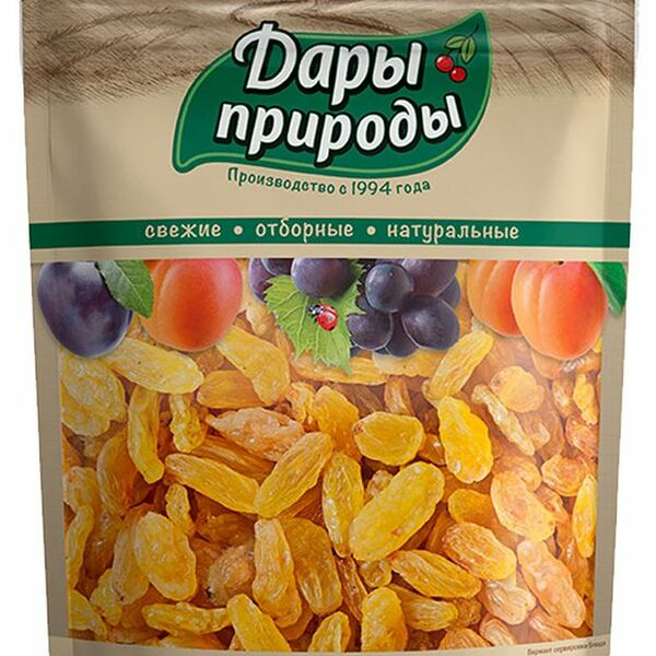 Изюм золотой Дары природы 150г