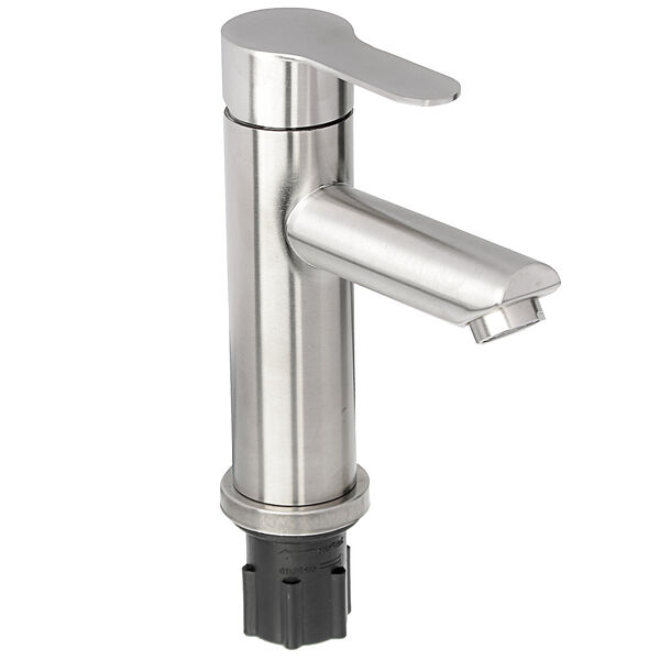 Союзкран смеситель для раковины, керам. картридж 35мм, нерж. сталь, ss02-m118