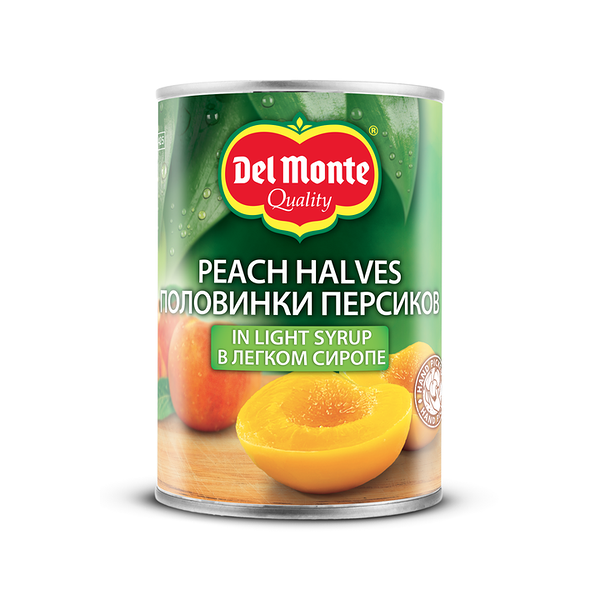 Персик Del Monte половинки в легком сиропе 420 г