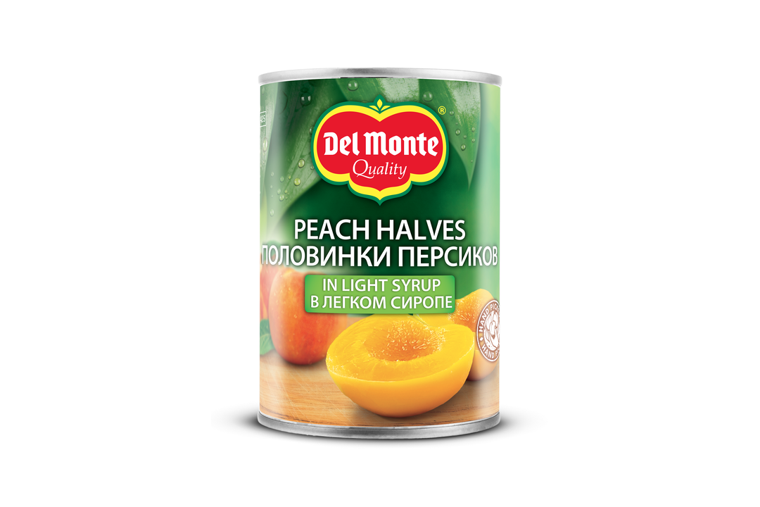 

Персик Del Monte половинки в легком сиропе 420 г