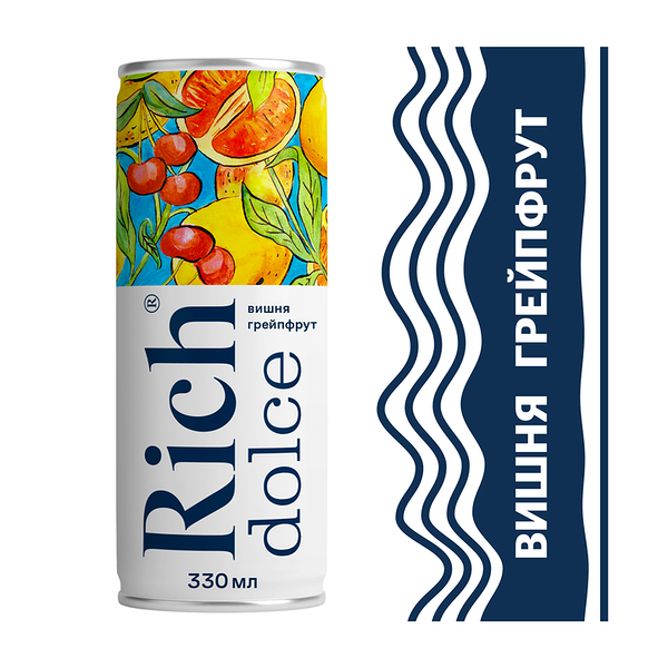 Напиток сокосодержащий Rich Dolce Яблоко-Вишня-Грейпфрут 330 мл