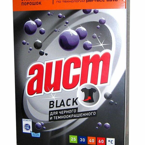Стиральный порошок для чёрного и тёмноокрашенного Аист Black для ручной и машинной стирки