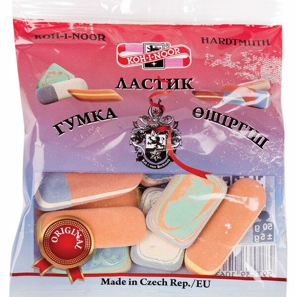 Ластики Pebble (Пебль) 8 шт ТМ Koh-i-noor (Кох-и-Нур)