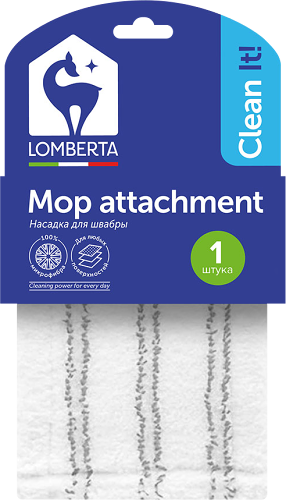 Насадка для швабры Lomberta из микрофибры