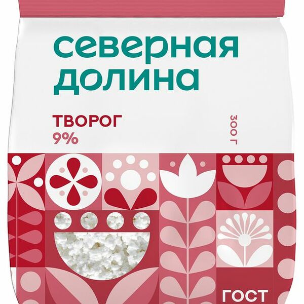 Творог Северная Долина 9% 300 г