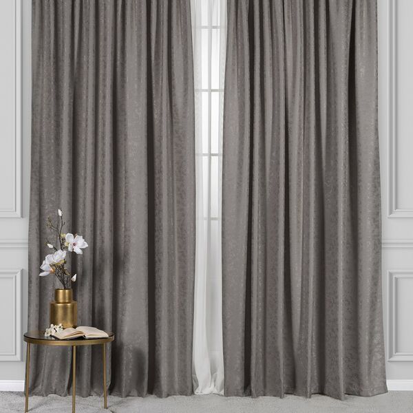 Штора на ленте Daily by T Гордиан, 220х270 см, полиэстер, коричневый 1 шт