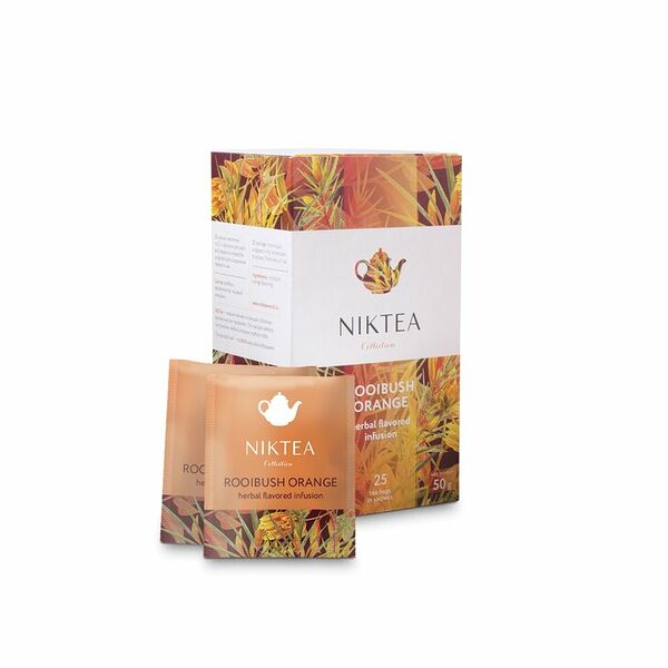 Чайный напиток  Niktea Rooibush orange в пакетиках, 25 шт