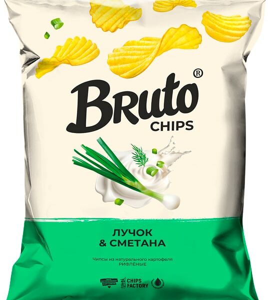 Чипсы Bruto Лучок и сметана 120г