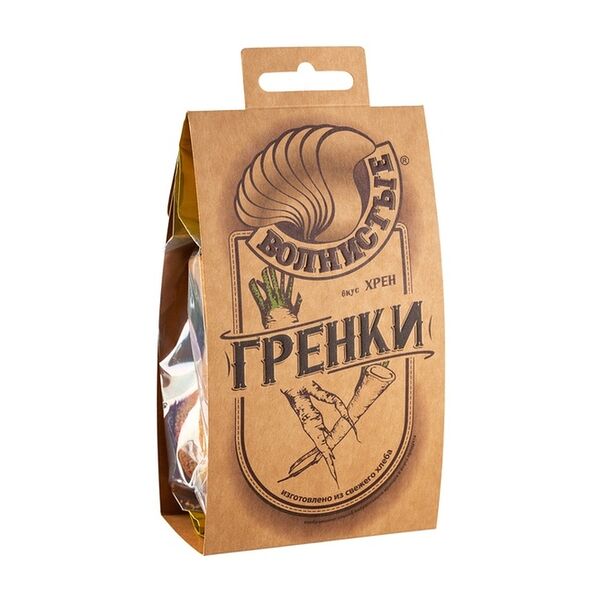 Гренки Волнистые с хреном 75г