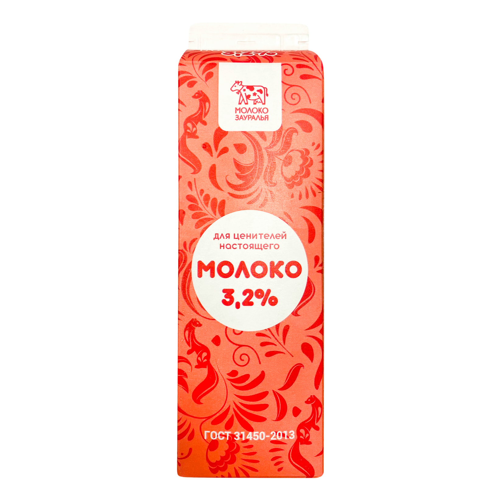 

Молоко пастеризованное Молоко Зауралья 3.2%, без змж 870 мл