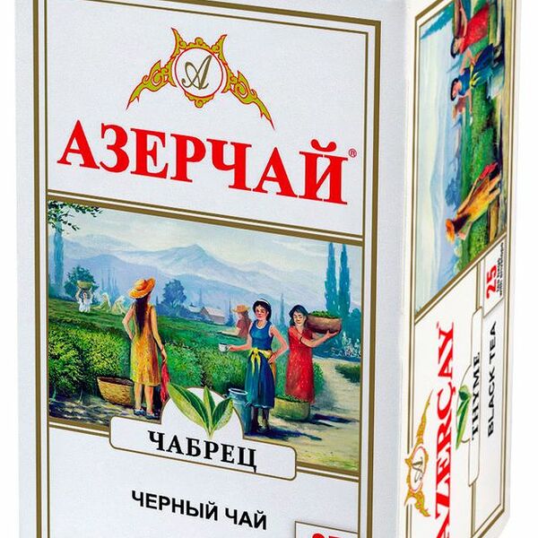 Чай черный Азерчай с чабрецом 25 пакетиков 50 г