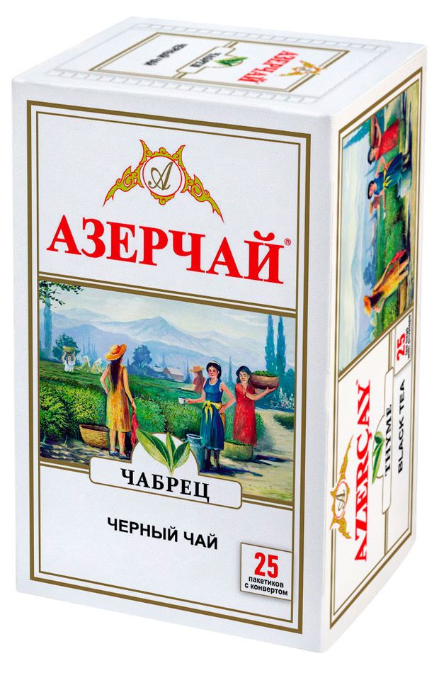 

Чай черный Азерчай с чабрецом 25 пакетиков 50 г