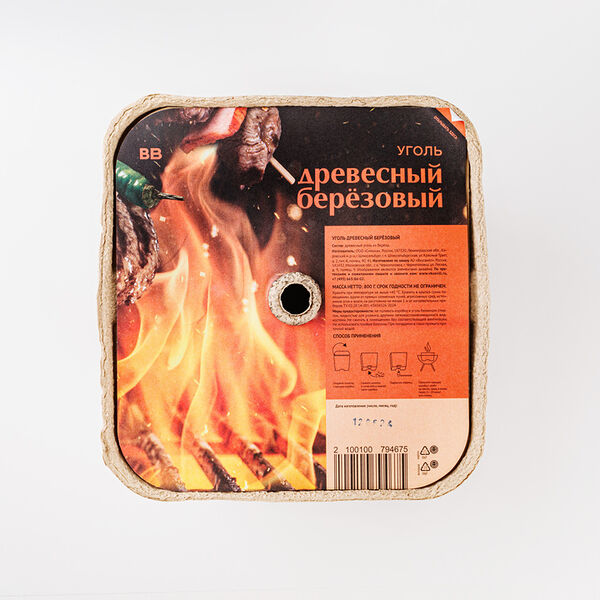 Уголь древесный березовый ВкусВилл