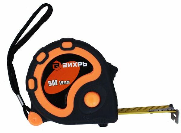 Рулетка Вихрь 19 мм, 5 м