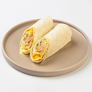 Сэндвич ролл с горбушей и яйцом