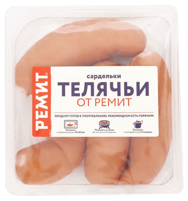 

Сардельки Ремит Телячьи со шпиком 460 г