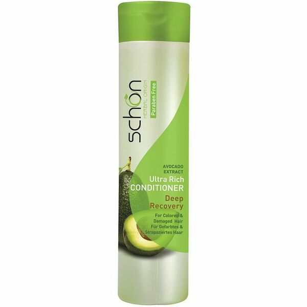 Кондиционер Schon Herbal origin Aqua Shine Увлажняющий с экстрактом авокадо для сухих волос, 400 мл
