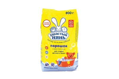 Стиральный порошок Ушастый нянь для детского белья универсальный 800 г