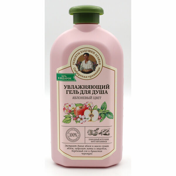 Гель для душа увлажняющий Рецепты бабушки Агафьи Яблоневый цвет 500 мл