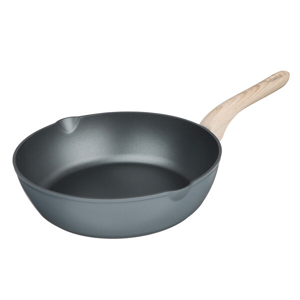 Satoshi шарлеруа сотейник литой d28см, антипригарное покрытие, индукция