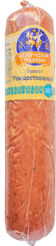

Колбаса варено-копченая Белорусская традиция Сервелат Рождественский 300 г