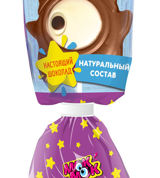 Шоколадная фигура Мок-Мок ШокоМонстрики с печеньем упаковка и форма в ассортименте 1 шт 24 г