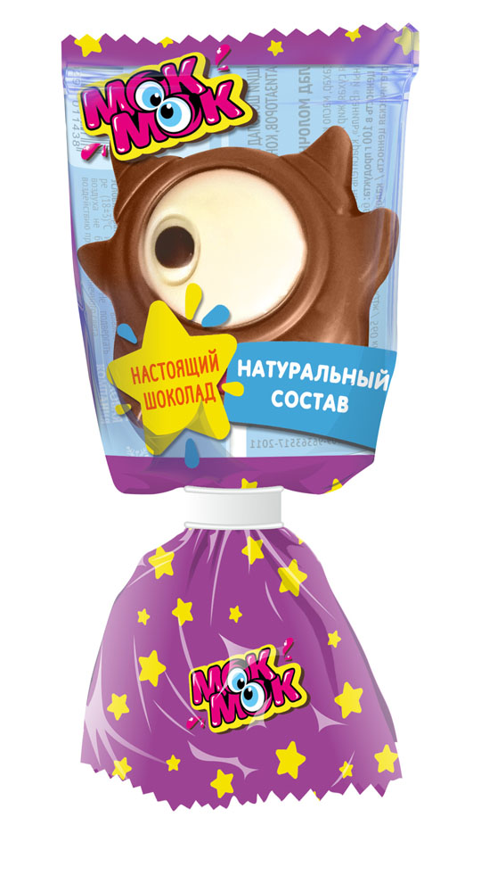 

Шоколадная фигура Мок-Мок ШокоМонстрики с печеньем упаковка и форма в ассортименте 1 шт 24 г