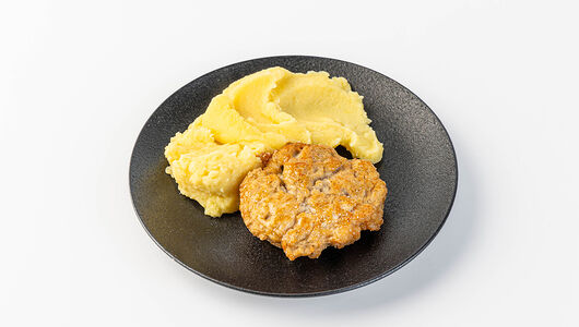 Котлета куриная Солнышко с картофельным пюре