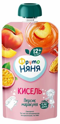 Кисель ФрутоНяня Персик маракуйя с 12 месяцев 130 г