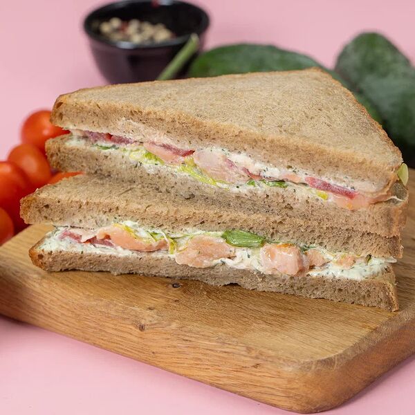 Тост Два вида лосося