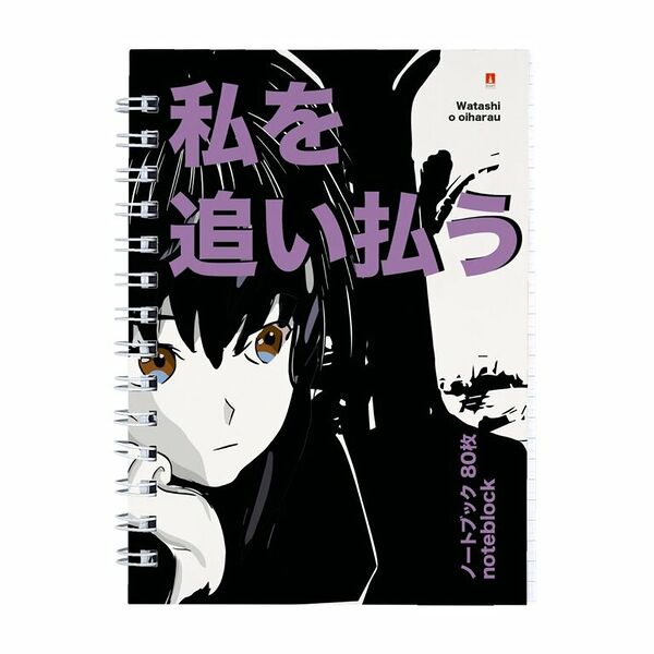 Блокнот Альт Престиж Manga anime в клетку на спирали А6 в ассортименте, 80 листов, в ассортименте