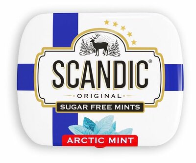 Конфеты Scandic Свежесть (Fresh) Арктическая мята без сахара 14 г