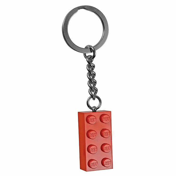 Брелок для ключей LEGO 850154 Брелок для ключей «Кубик 2х4», красный