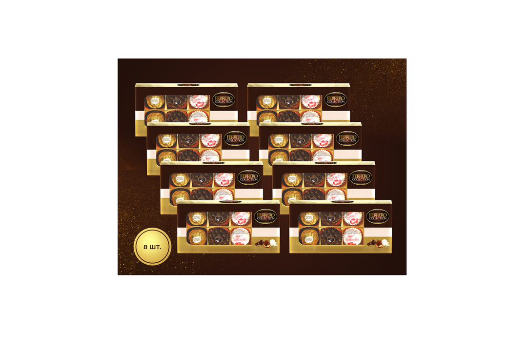 

Набор конфет Ferrero Collection Rondnoir Rocher Raffaello, 64.8 г