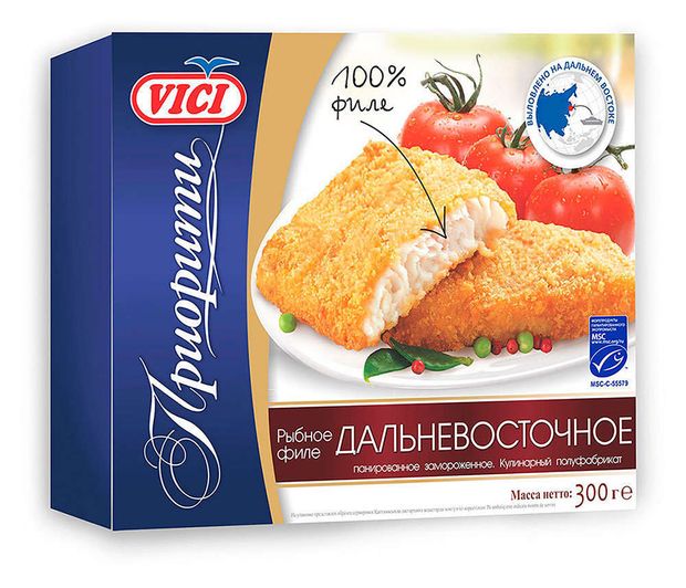 

Рыбное филе Vici Приорити Дальневосточное замороженное 300 г