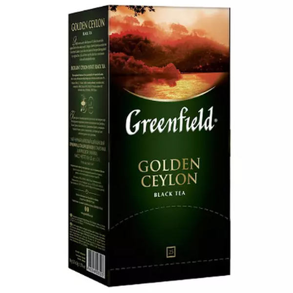 Чай черный Greenfield Golden Ceylon 25 пакетиков, 50 г