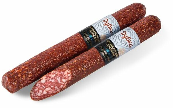 Колбаса сырокопчёная Кремлёвская Дубки