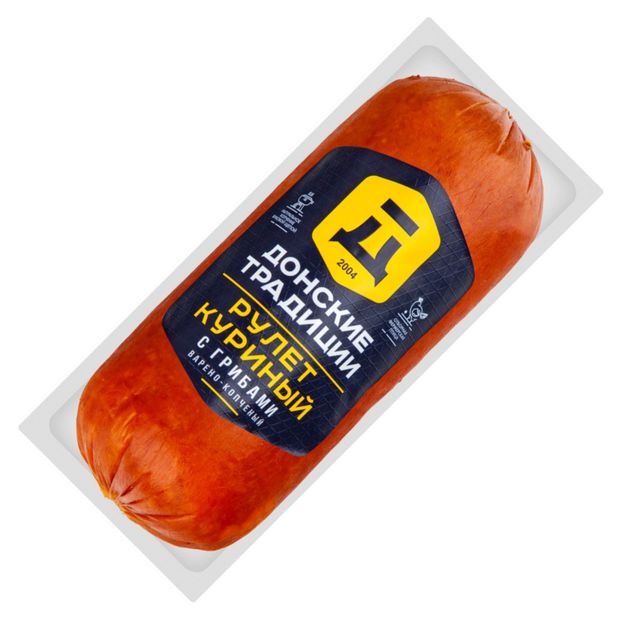 

Рулет Донские традиции Куриный с грибами 450 г