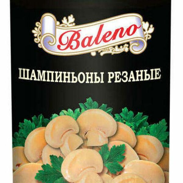 Шампиньоны резаные ТМ Baleno (Балено)