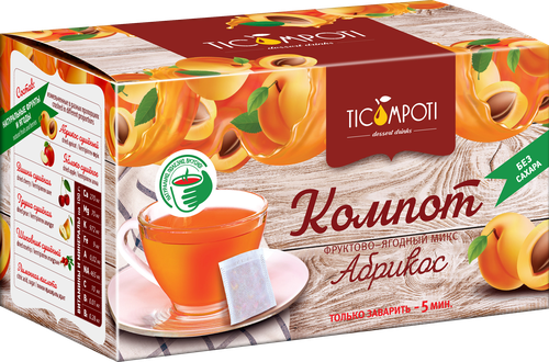 

Напиток десертный Ticompoti Компот Абрикос к/уп 112г