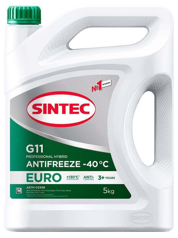 

Антифриз Sintec antifreeze euro зеленый 5 кг