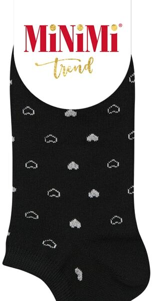 Носки женские MiNiMi Trend 4206 сердечко Nero черный Размер 35-38