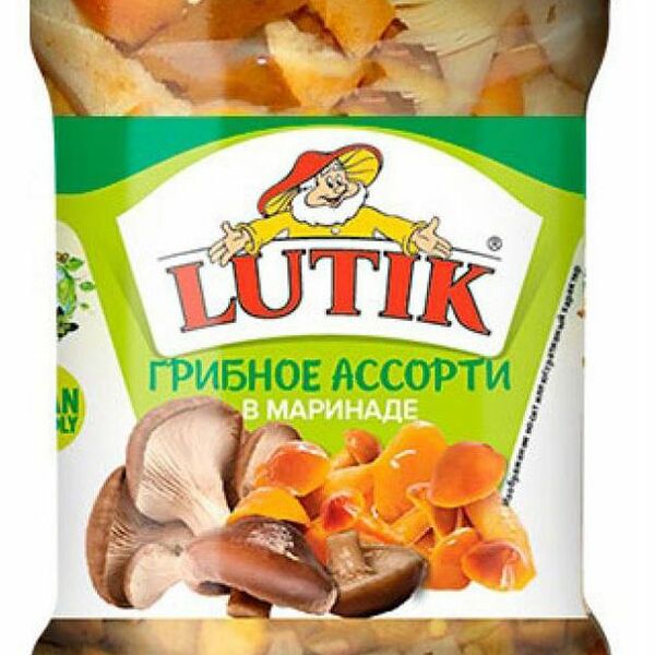 Ассорти грибное в маринаде ТМ Lutik (Лютик) 314 г