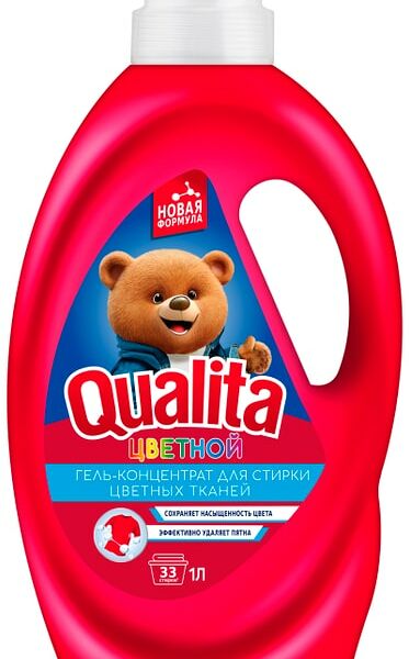 Гель для стирки Qualita для цветного белья 1л