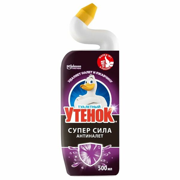 Чистящее средство для унитаза Туалетный Утенок Антиналет, 500 мл
