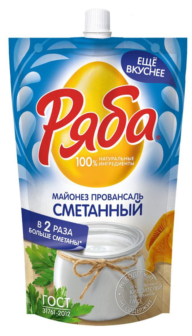 

Майонез Ряба провансаль сметанный 50.5%