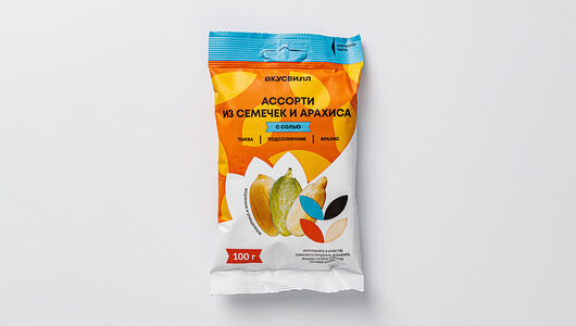 Ассорти из семечек и арахиса с солью